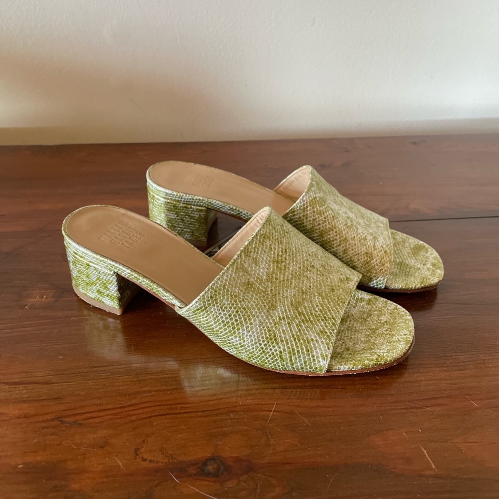 Maryam Nassir Zadeh Snakeskin sandals.